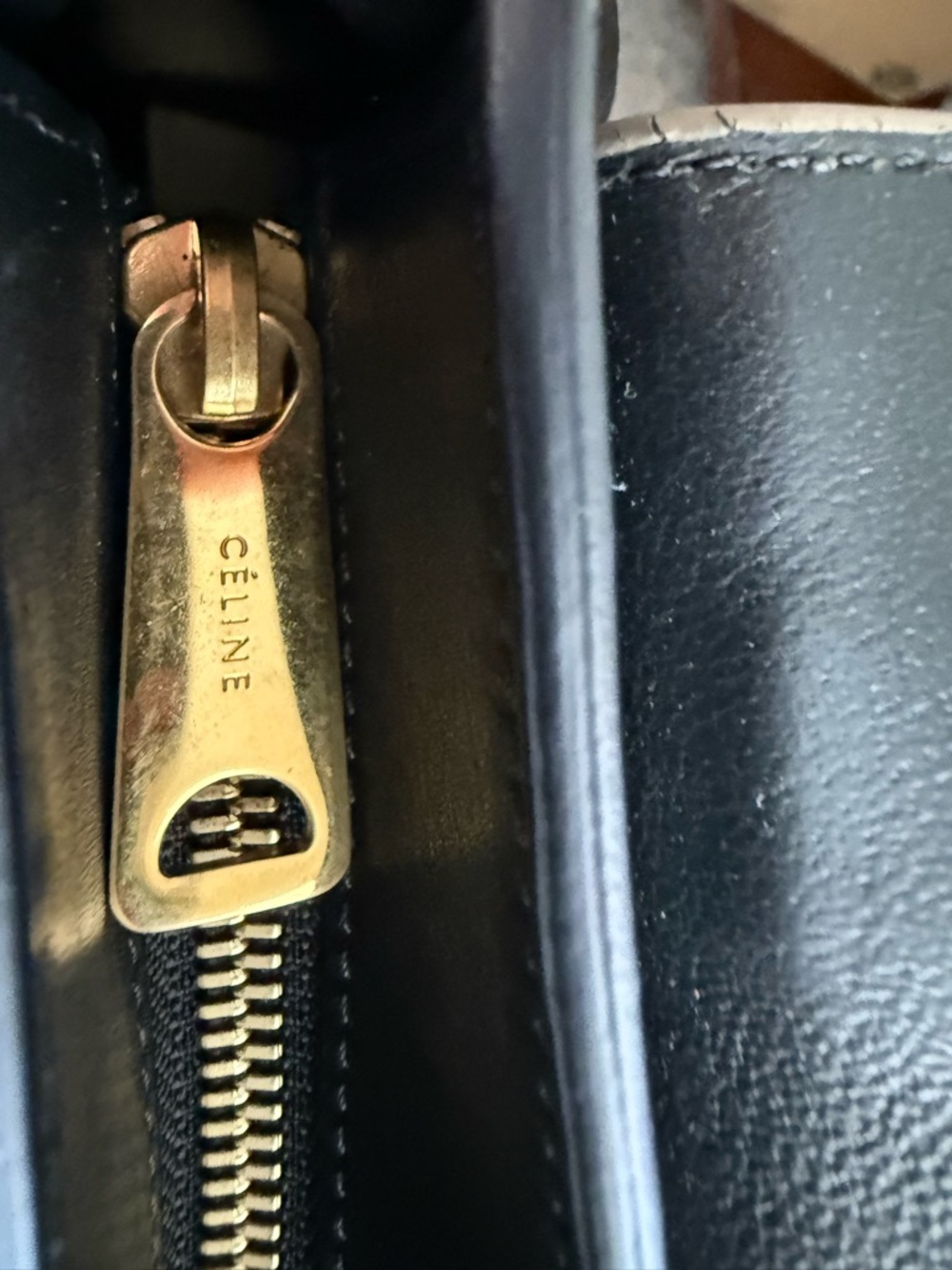 CelineTri-Color Trapeze Leather & SuedeTop Handle Bag - dust bag included - Picture 4 of 13